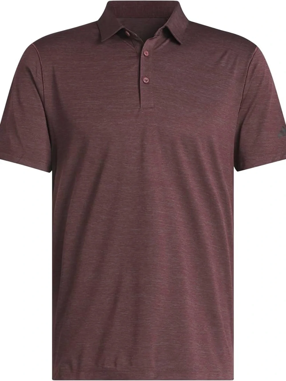 adidas Men's Heathered Burgundy Polo